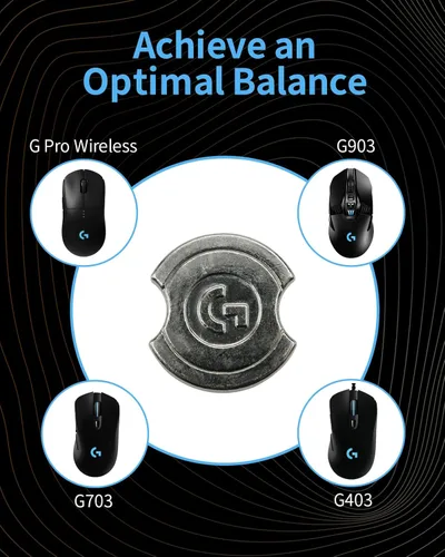 Vista 5 de New The Mouse - Peso de ajuste de equilibrio (0.35 oz x 1 pieza), peso inalámbrico para mouse para juegos, repuesto para Logitech G Pro