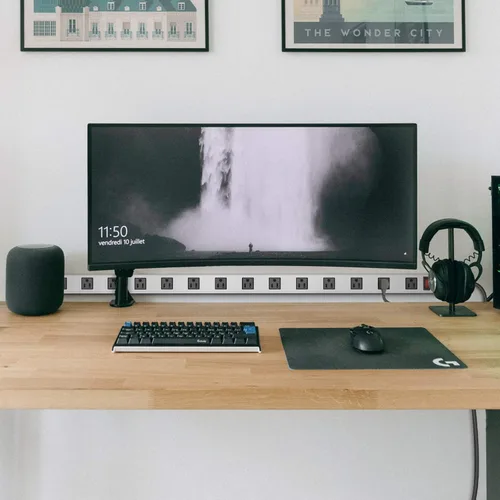 Vista 6 de JUNNUJ Tira de alimentación larga de metal con 16 tomas, regleta industrial de alta resistencia con amplio espaciado para garaje con cable de 4 pies