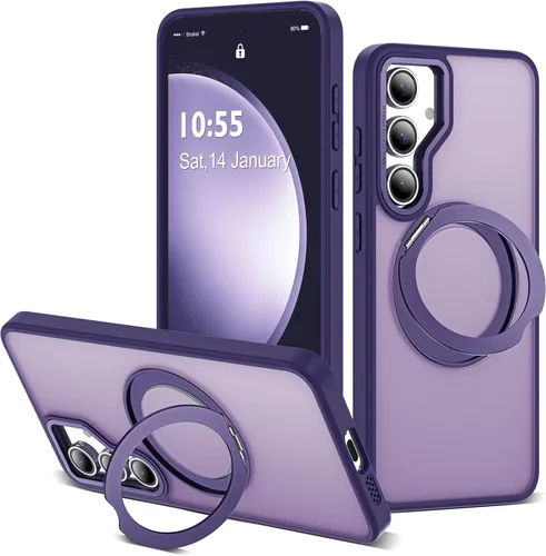 Vista 29 de Funda compatible con Samsung Galaxy S22 y S23 Ultra con soporte de anillo magnético giratorio 360 compatible con protección militar Mag-Safe, funda