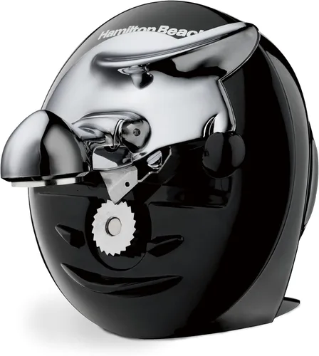 Vista 9 de Abrelatas eléctrico Hamilton Beach Walk 'n Cut para cocina, uso en cualquier tamaño, automático y manos libres, inalámbrico y recargable, cuchilla