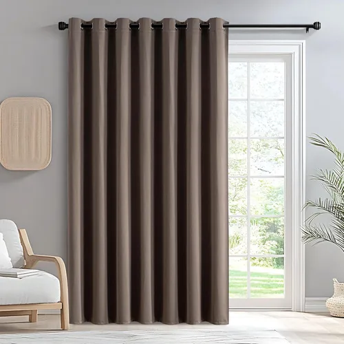 Vista 15 de IGEMAEVE Cortinas opacas de tamaño personalizado para dormitorio, 100 % opacas, 1 panel, aislamiento térmico, cortinas de oscurecimiento