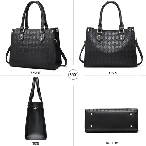 Vista 3 de BAIKELI Monederos y bolsos para mujer con asa superior, bolso de mano para mujer, bolso de hombro