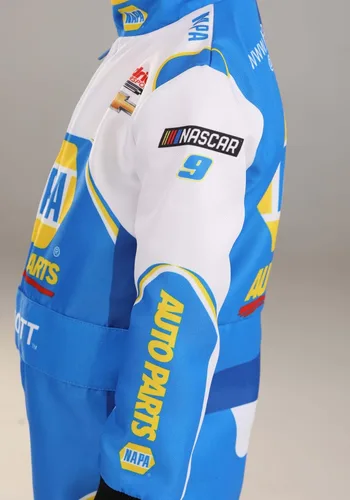 Vista 6 de NASCAR Kids Chase Elliott Suit Boys, Blue Race Car Driver Halloween Costume