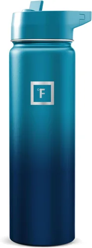 Vista 44 de IRON °FLASK Frasco de hidratación para acampar y senderismo con boquilla, botella de agua deportiva de acero inoxidable con aislamiento de boca