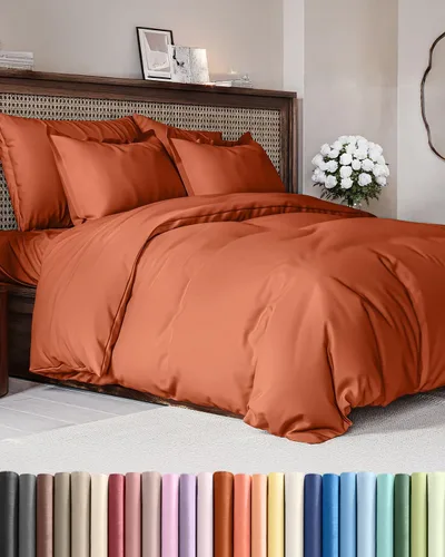 Vista 125 de Juego de funda de edredón tamaño Queen - Funda de edredón extra suave tamaño Queen 90 x 90 con 2 fundas de almohada - Ropa de cama de hotel de lujo