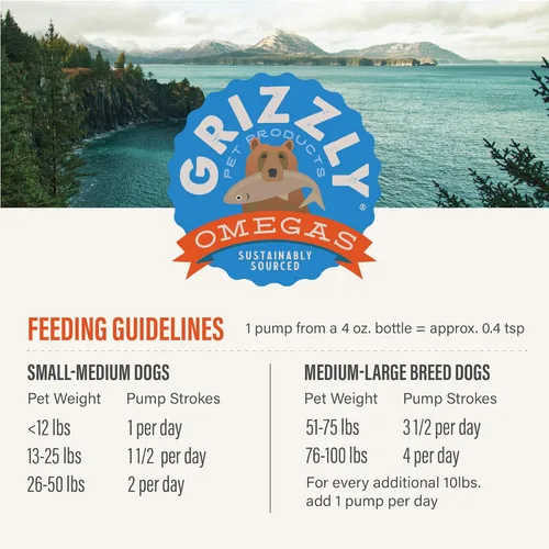 Vista 8 de Grizzly Aceite de salmón Complemento alimenticio para gatos Omega 3 ácidos grasos, 4 onzas