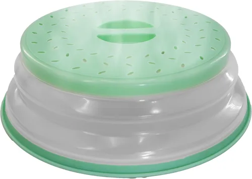 Vista 9 de Cubierta protectora contra salpicaduras de microondas, tapa plegable para protección de alimentos y fácil almacenamiento, sin BPA, apta