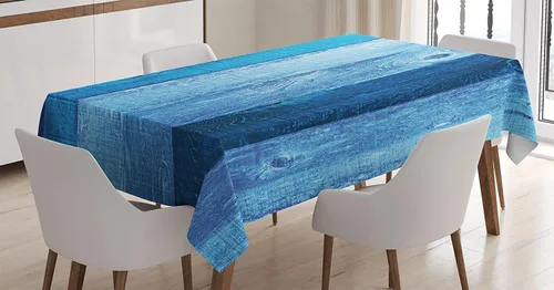 Vista 5 de Ambesonne Mantel japonés, pintura tradicional china de árbol figurado con detalles de pincelada, mantel rectangular para decoración de comedor