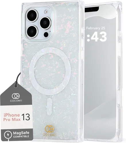 Vista 29 de Cocomii - Funda rectangular compatible con iPhone 13 Pro - Compatible con MagSafe, patrón de carey, estampado animal, brillante, magnética