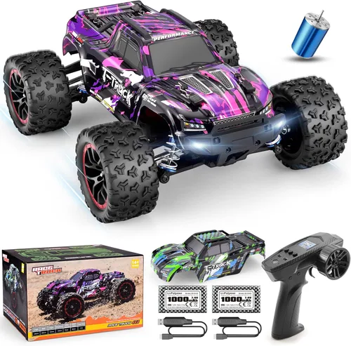 HAIBOXING autos de control remoto sin escobillas a escala 1/18, rápidos, 18859A, 4WD todoterreno, camiones de control remoto 48 KM/H de velocidad