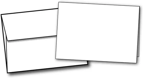 Tarjetas blancas en blanco extragruesas de 5 1/2 x 8 1/2 pulgadas con sobres, paquete de 100 unidades, papel de cubierta grueso de 100 libras,