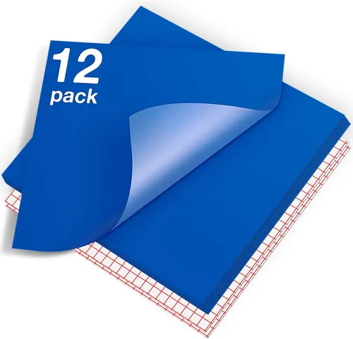Vista 29 de Vinilo para Cricut – Juego de hojas de vinilo adhesivas permanentes – Hojas de vinilo de 12 x 12 pulgadas / 30.48 x 30.48 cm. y hojas de cinta