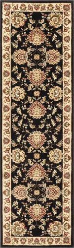 Vista 21 de Well Woven Alfombra de área oriental roja de Sultan Sarouk con diseño floral persa, formal, tradicional, fácil de limpiar, resistente a las manchas