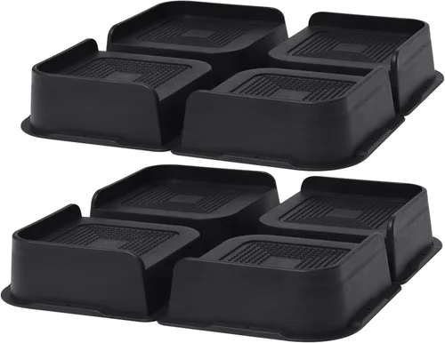 Vista 23 de Elevadores de cama de 2 pulgadas, 3 pulgadas, 4 pulgadas, 6 pulgadas u 8 pulgadas, elevadores de muebles resistentes, hasta 6000 libras, diseño