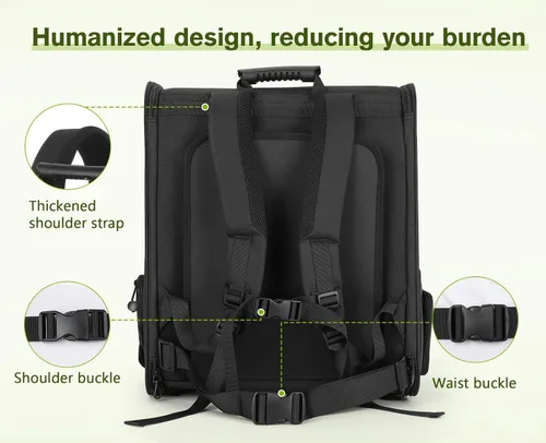 Vista 5 de Pecute - Mochila para mascotas, extensible con malla transpirable para perros pequeños, gatos, mochila para mascotas, para senderismo, viajes