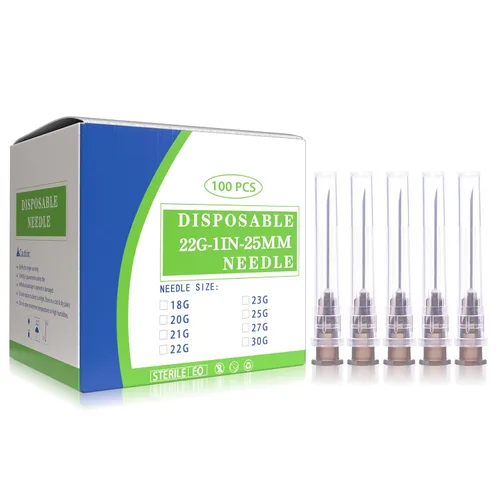 Vista 4 de CAILOS - Aguja de 16G de 1.2 pulgadas con Luer Lock, 16 calibre, accesorios de dispensación, caja de 100