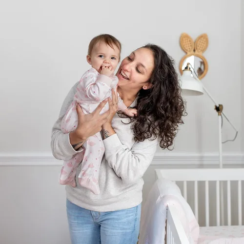 Vista 4 de Burt's Bees Baby - Pijama de una pieza de 100% algodón orgánico con cremallera frontal, mameluco de bebé para dormir