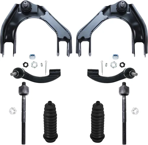 Vista 68 de Detroit Axle - Kit de ocho piezas - brazos de control de suspensión inferior delantero y trasero con juntas de bolas, extremos de barras