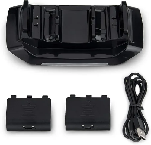 Vista 7 de Rii Xbox one Controller Charger with 2 Rechargeable Battery 800mAh Dual Charging Dock Station for Xbox OneOne SOne XElite Controller