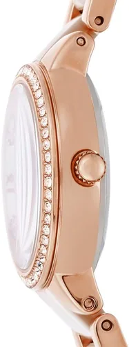 Vista 3 de Fossil Virginia - Reloj para mujer con detalles de cristal y correa de acero inoxidable autoajustable