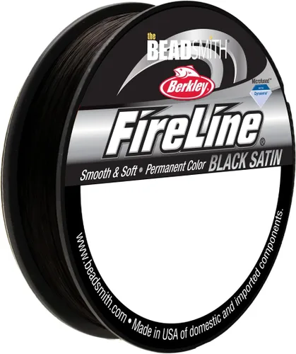 Vista 11 de The Beadsmith Fireline by Berkley - Hilo trenzado microfusionado - Prueba de 4 libras, diámetro de 005"/.12mm, carrete de 50 yardas, color cristal