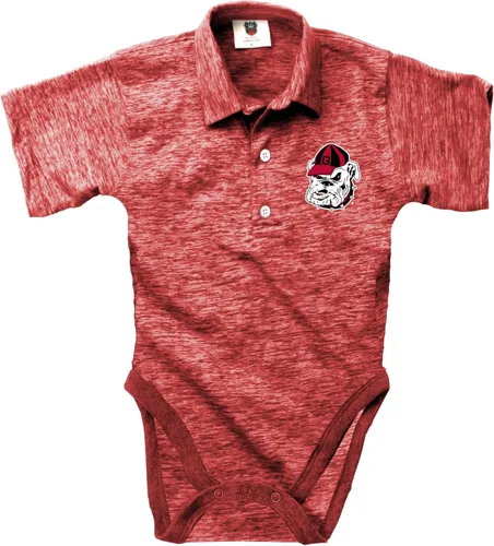 Vista 25 de Wes and Willy Baby Sports Fan Polo Snap Suit Romper Infantil Nublado Hilado Golf Creeper