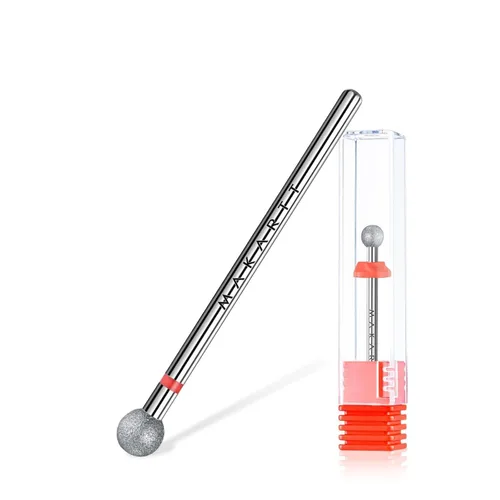 Vista 12 de Makartt Broca de carburo de tungsteno para cutícula de llama, vástago de 3/32 pulgadas para máquina de taladro de uñas, broca de forma profesional