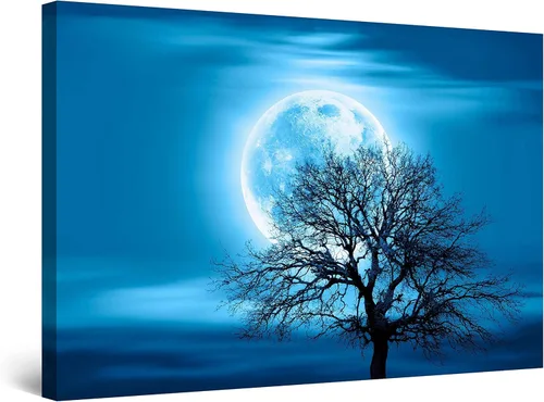 Vista 13 de Startonight Lienzo decorativo para pared, diseño de pájaros del árbol, impresión para dormitorio, 24 x 36 pulgadas