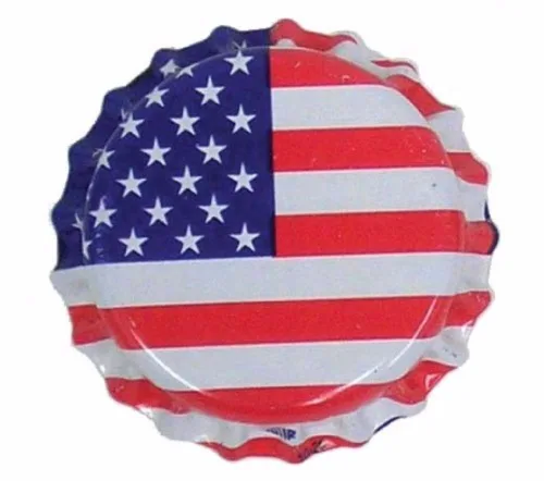 Gorras con motivo de bandera de Estados Unidos – 144 ct.