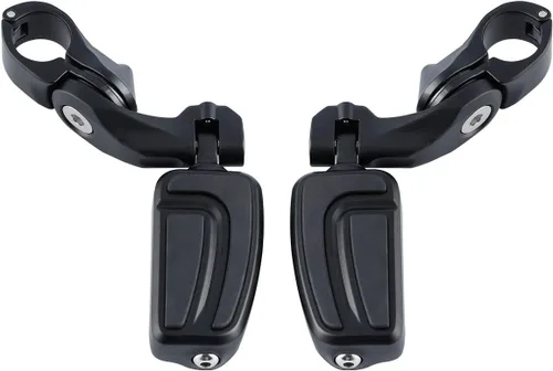 Vista 32 de XFMT - Estribos de color negro mate para motocicleta, 1.25 pulgadas, incluye kit de montaje