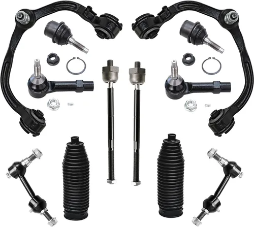 Vista 13 de Detroit Axle - Kit de suspensión de 12 piezas para Nissan Pathfinder Frontier Xterra, 4 brazos de control inferior y superior, 4 barras