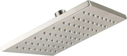 American Standard 1660788.295 - Cabezal de ducha de lluvia cuadrado de 8 pulgadas, níquel cepillado