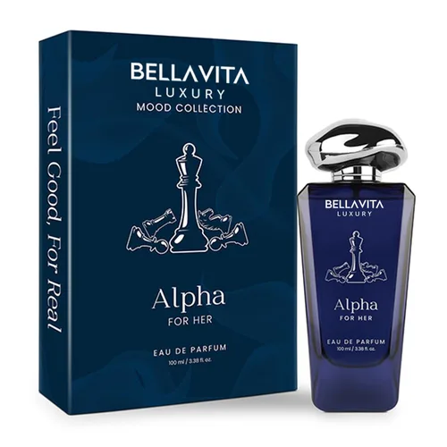 Vista 8 de Bellavita Eau de Parfum Luxury Alpha for her 3.4 fl oz (3.4 fl oz.) Perfume para mujer Notas chypre-floral, mandarín, jazmín y pachulí