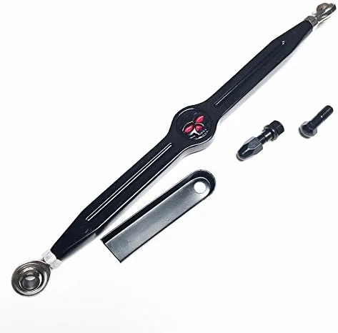 Vista 4 de XKH - Enlace de cambio de marchas de calavera para motocicleta compatible con Harley Heritage Softail Nostalgia FLSTN Night Train EFI FXSTBI Negro