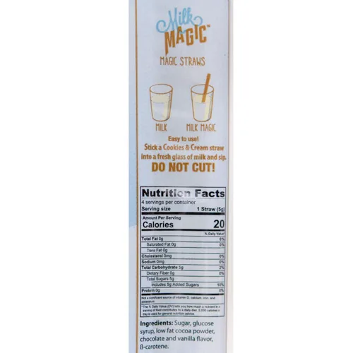 Vista 3 de Milk Magic Cookies & Cream Milk Flavoring Straws, .18 oz, 4 count