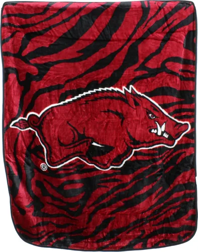 College Covers Arkansas Razorbacks Raschel Manta de Tiro, 60 pulgadas por 50 pulgadas