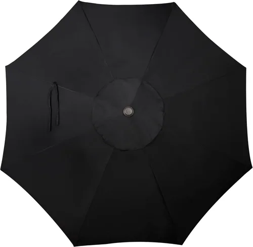 Vista 4 de Blissun - Sombrilla de aluminio para patio al aire libre de 9 pies, sombrilla de mesa para exteriores, sombrilla de jardín, sombrilla de mercado