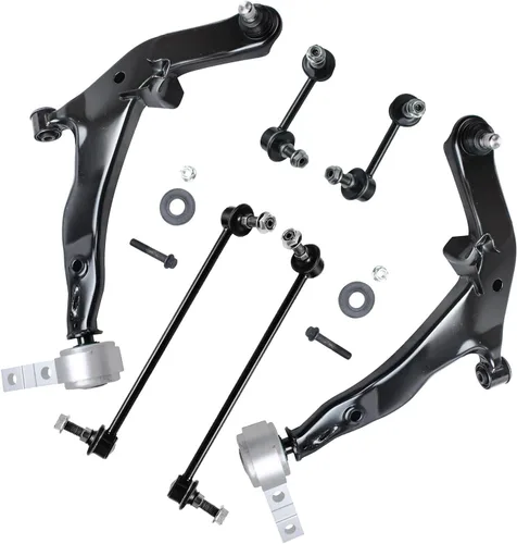 Vista 298 de Detroit Axle - Kit de extremo delantero RWD para Chrysler 300 Dodge Charge Challenger 2011-2019, 2 brazos de control inferiores traseros 2 rótulas
