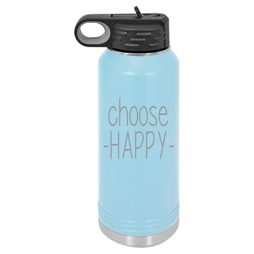 Vista 8 de Personalized Water Bottle by Madi Kay Designs - Custom Laser Engraved, Insulated 188 Stainless Steel, Double-Walled, Copper Vacuum Insulated, Choose