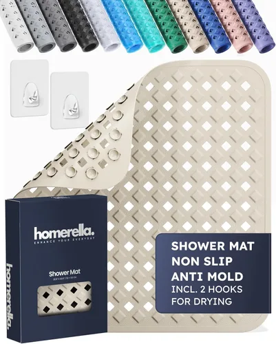Vista 17 de Homerella® Alfombrilla de Ducha Antideslizante Antimoho, Alfombrillas de Ducha Antideslizantes para Interior de Cabina de Ducha Alfombrilla Verde