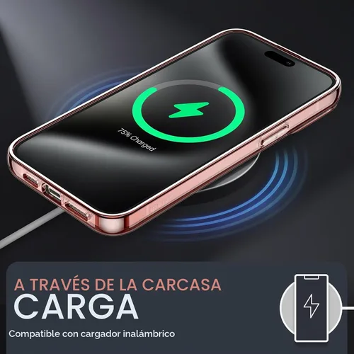 Vista 7 de JETech Case for iPhone 15, Anti-Yellowing, Black Protección a prueba de golpes, parte trasera de policarbonato duro resistente a los arañazos Negro