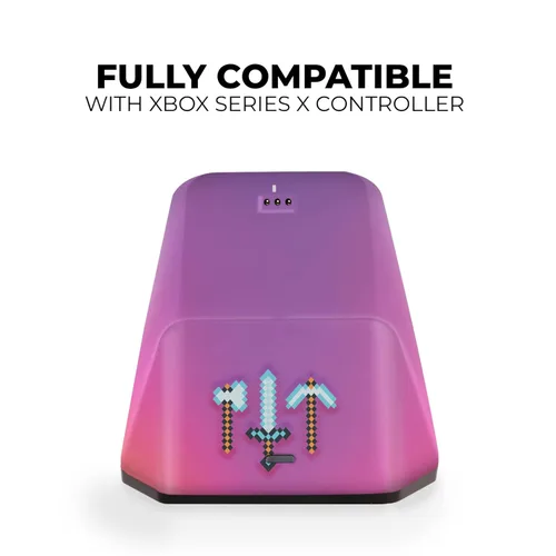 Vista 3 de Original Xbox Wireless Controller and Magnetic Charging Stand Compatible with Xbox OneSeries XS - Customized in USA with Advanced HydroDip Print