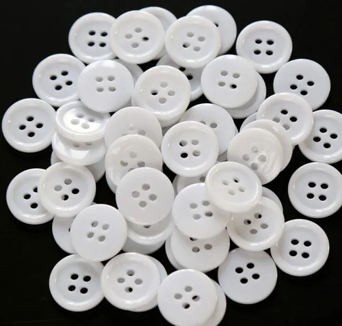 Vista 24 de 160 botones de costura de 5/8 pulgadas (15mm) para prendas de vestir con parte trasera plana, botones azul oscuro, manualidades, proyectos