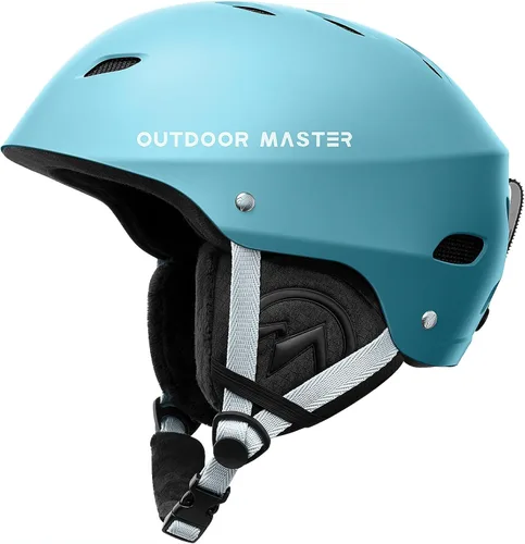 Vista 13 de OutdoorMaster Kelvin - Casco de esquí y snowboard para hombres, mujeres y jóvenes Gris