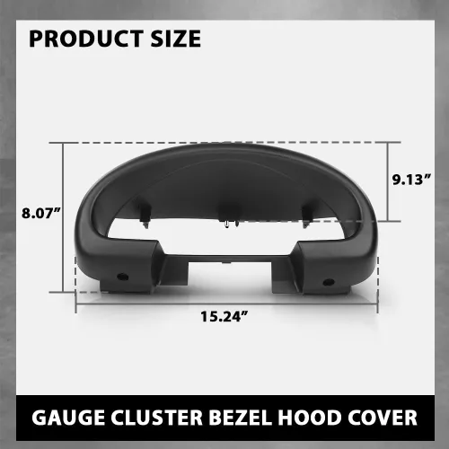 Vista 4 de G-PLUS Borde de bisel del clúster de indicadores Capucha Compatible con Mazda Miata 1990-1993 Reemplazo de bisel del tablero para NA01-55-420B-00
