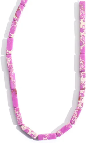 Vista 12 de Columna rectangular de 0.157 x 0.512 in, piedra natural, piedra de amazonita, cuentas sueltas, tubo de energía curativa para hacer joyas