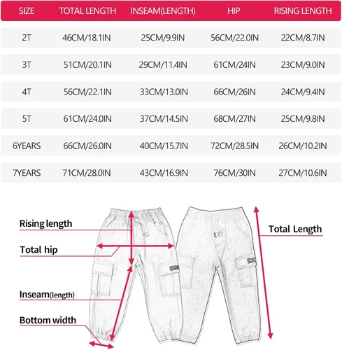 Vista 3 de MINI PANDA Pantalones para niños pequeños paquete de 2 pantalones de meter