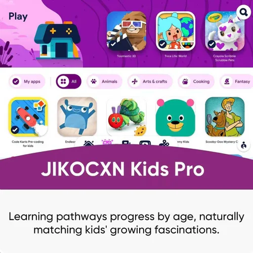 Vista 3 de JIKOCXN Tableta para niños, tableta Android 16 para niños de 10 pulgadas Octa-Core con funda, 24 GB de RAM 64 GB ROM 1 TB TF tarjeta expandible