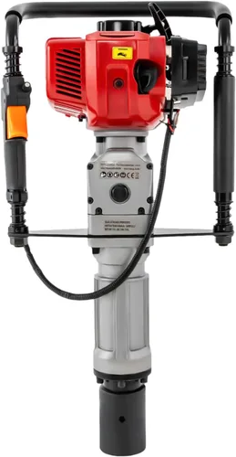 Conductor de poste en T accionado a gas, 52cc 2.3hp valla poste conductor, motor de gasolina pila conductor Jack Hammer 2.165 in 2.756 in, Dos