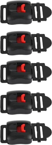 Vista 4 de GOTOTOP Hebilla de casco de motocicleta, 5 piezas de cascos de motocicleta, clip de velocidad, correa de barbilla, hebilla de desconexión
